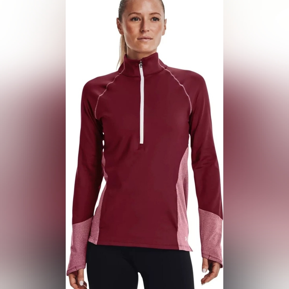 Under Armour Burgundy Quarter-Zip Pullover Coldgear Size XL ( NWT)